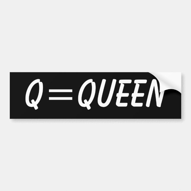 Autocollant De Voiture Q=Queen (Devant)