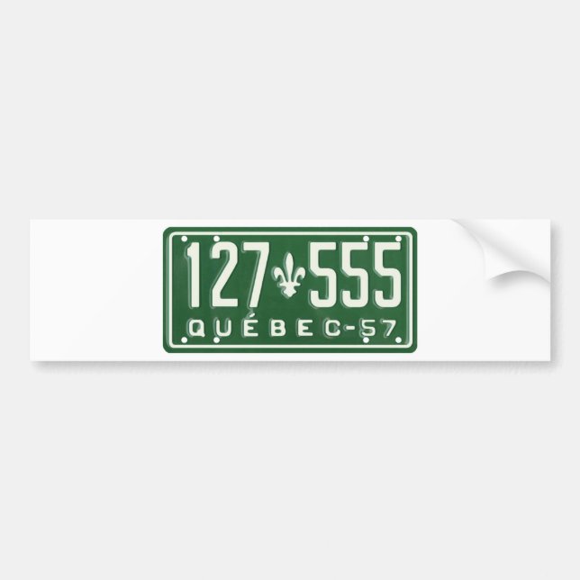 AUTOCOLLANT DE VOITURE QC57 (Devant)