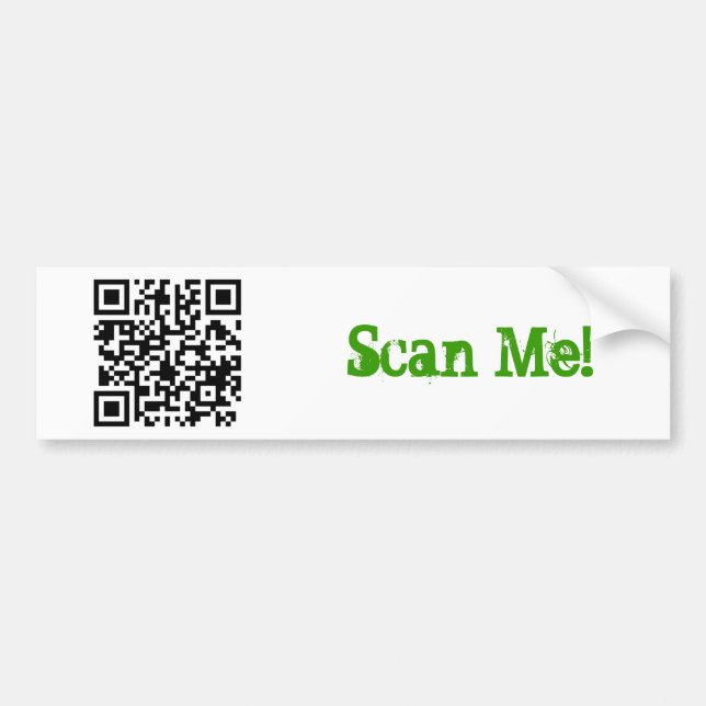 Autocollant De Voiture qrcode - le mananddog, me balayent ! (Devant)