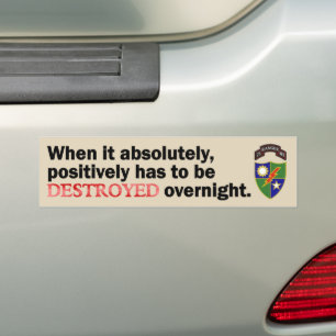 Autocollant De Voiture Quand c'est absolument, positivement doit être DÉT