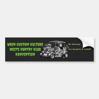 Autocollant De Voiture Quand la Kustom Kulture rencontre les conventions