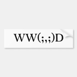 Autocollant De Voiture Que Cthulhu ferait-il ? B sur le texte de W