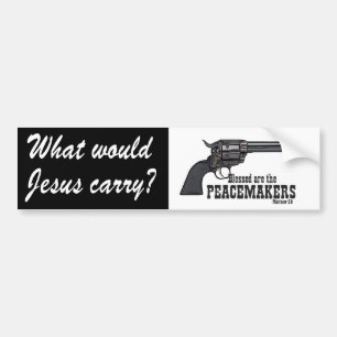 Autocollant De Voiture Que Jésus porterait-il ? Blessed sont le