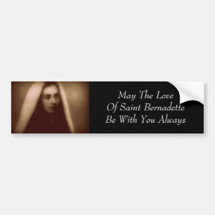 Autocollant De Voiture Que l'amour de Saint Bernadette soit toujours avec