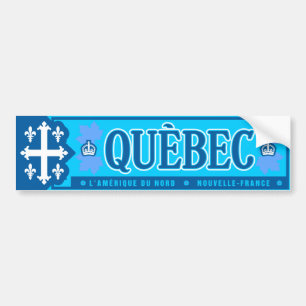 Autocollant De Voiture Québec. La Nouvelle-France