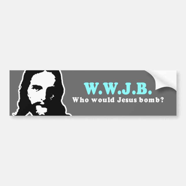 Autocollant De Voiture Qui bombe de Jésus (Devant)