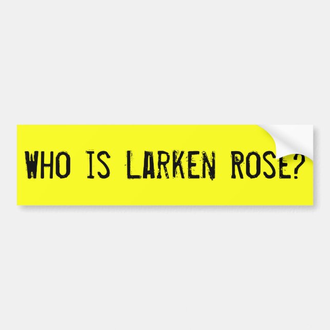 Autocollant De Voiture Qui est adhésif pour pare-chocs rose de Larken (Devant)