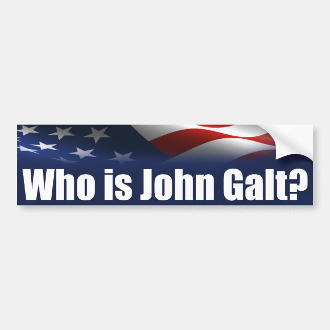 Autocollant De Voiture Qui est John Galt ? (Devant)