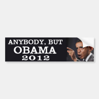 Autocollant De Voiture Quiconque, mais Obama 2012