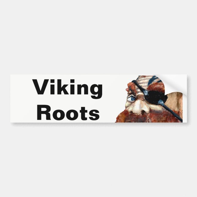 Autocollant De Voiture Racines viking suédoises (Devant)