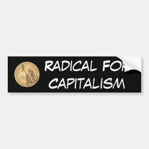 Autocollant De Voiture Radical pour le capitalisme