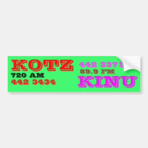AUTOCOLLANT DE VOITURE RADIO DE KOTZ KINU