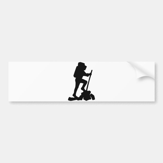 Autocollant De Voiture Randonneur de conception graphique d'emblème de (Devant)