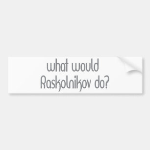Autocollant De Voiture Raskolnikov