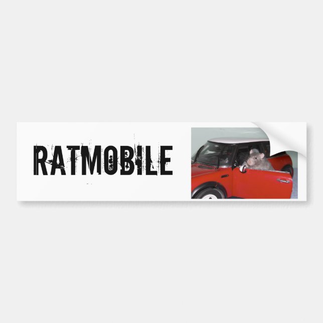 AUTOCOLLANT DE VOITURE RATMOBILE (Devant)