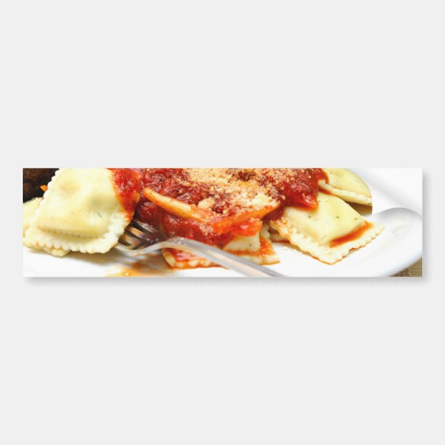 Autocollant De Voiture Ravioli et boulettes de viande (Devant)