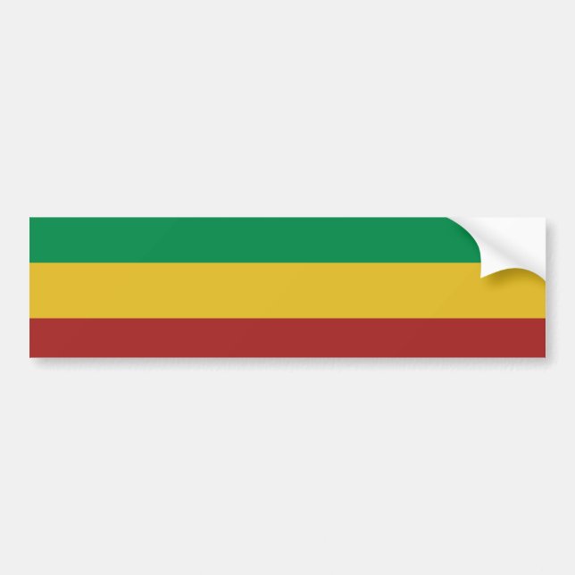 Autocollant De Voiture Rayures de base de Rasta (Devant)