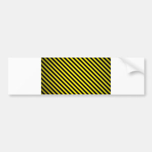 Autocollant De Voiture rayures noires jaunes de précaution en