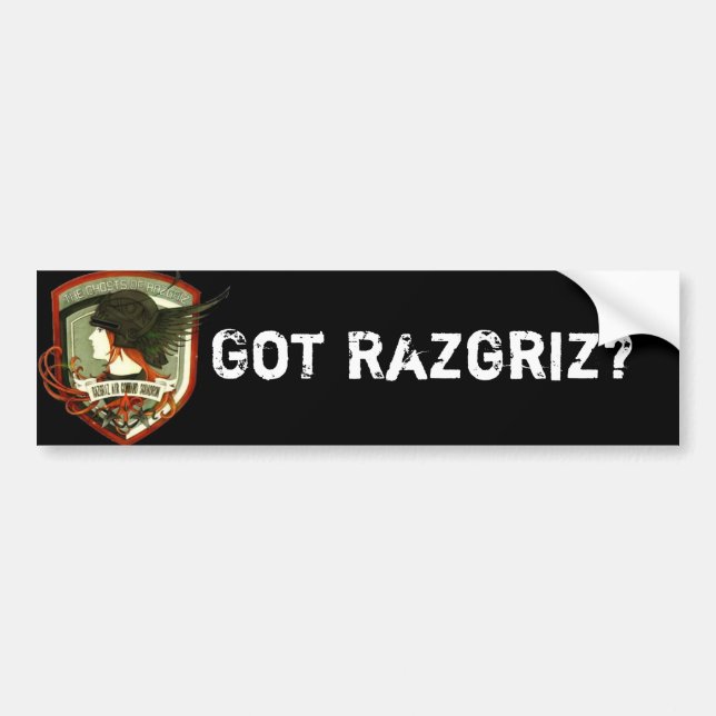 Autocollant De Voiture Razgriz obtenu ? (Devant)