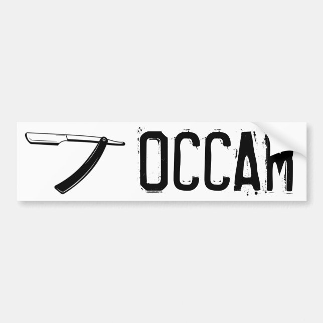 Autocollant De Voiture Razor d'Occam (Devant)