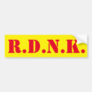 AUTOCOLLANT DE VOITURE RDNK