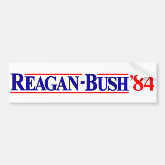 Autocollant De Voiture Reagan Bush 84