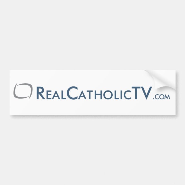 Autocollant De Voiture RealCatholicTV.com (Devant)