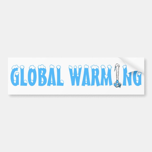 Autocollant De Voiture Réchauffement climatique (Devant)
