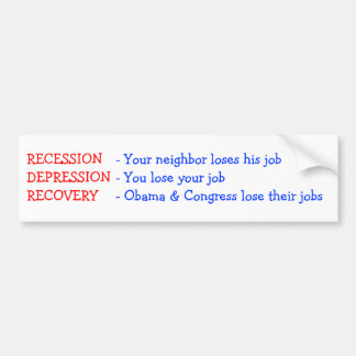 Autocollant De Voiture Récupération - Obama et congrès perdent leurs