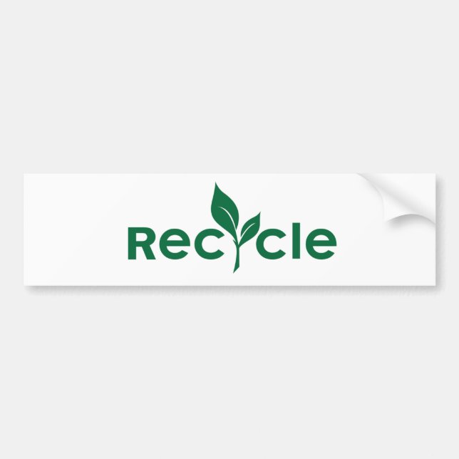 Autocollant De Voiture Recycler (Devant)