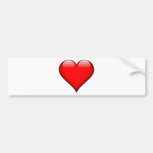 Autocollant De Voiture Red Heart Love
