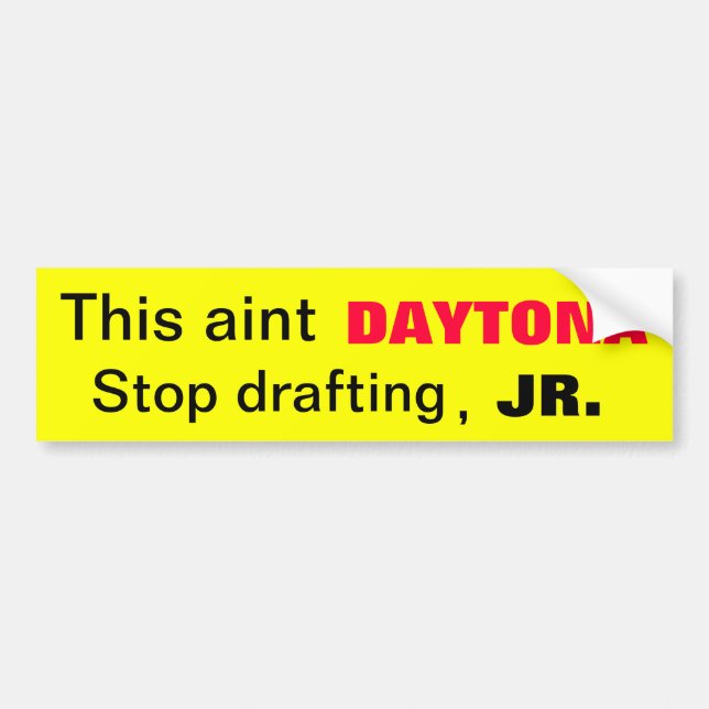 Autocollant De Voiture Rédaction d'arrêt d'Aint Daytona (Devant)