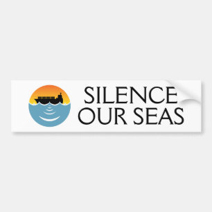 Autocollant De Voiture réduire au silence nos mers