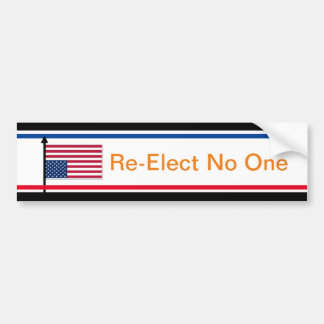 Autocollant De Voiture Réélectionner Aucun Sticker De Bumper