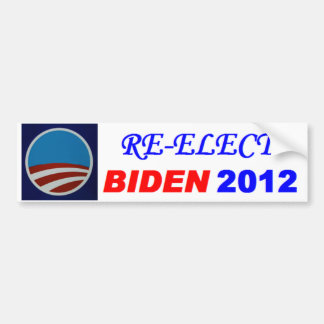 AUTOCOLLANT DE VOITURE RÉÉLISEZ BIDEN 2012