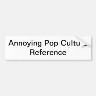Autocollant De Voiture Référence générique de culture pop