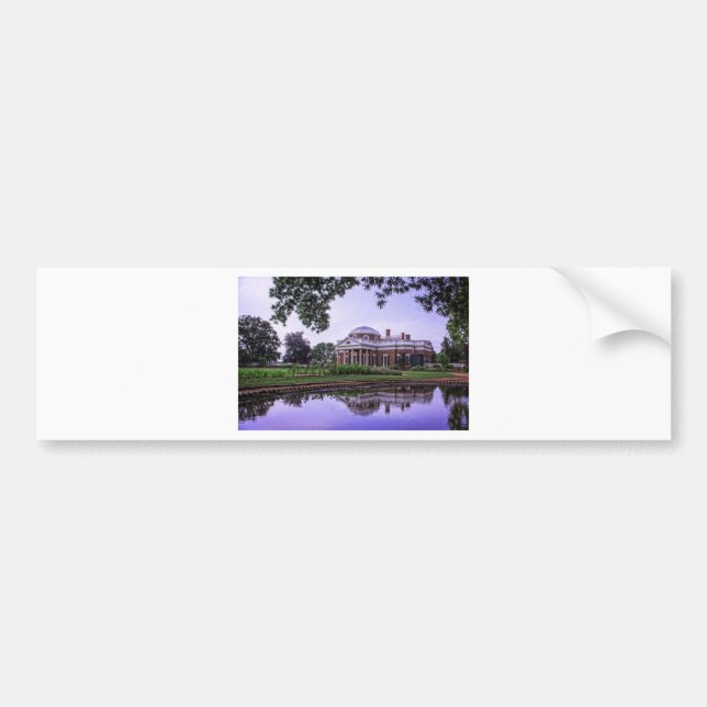 Autocollant De Voiture Réflexion de Monticello (Devant)