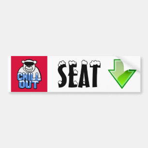 Autocollant De Voiture Refroidissez le signe/autocollant/aimant de flèche