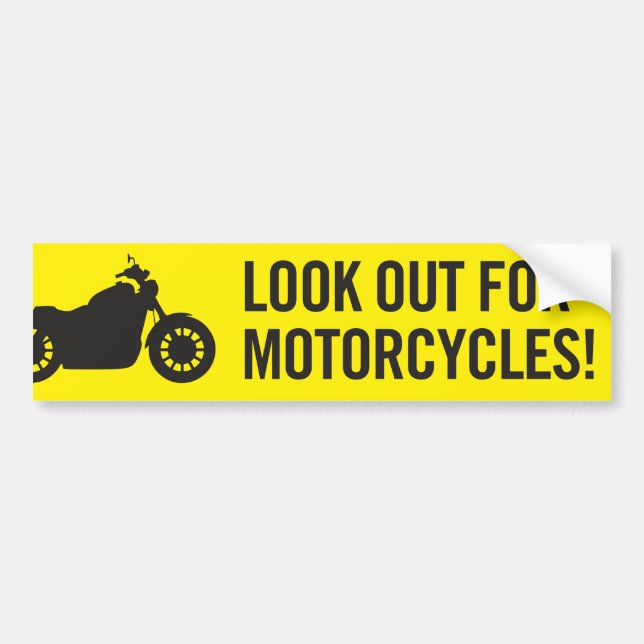 Autocollant De Voiture Regardez pour des motos (Devant)