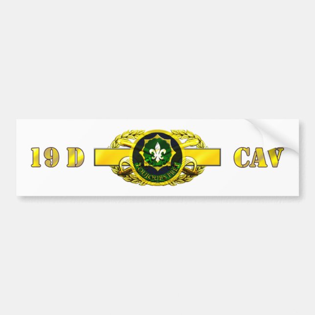 Autocollant De Voiture régiment blindé du calvaire 19D 2ème (Devant)