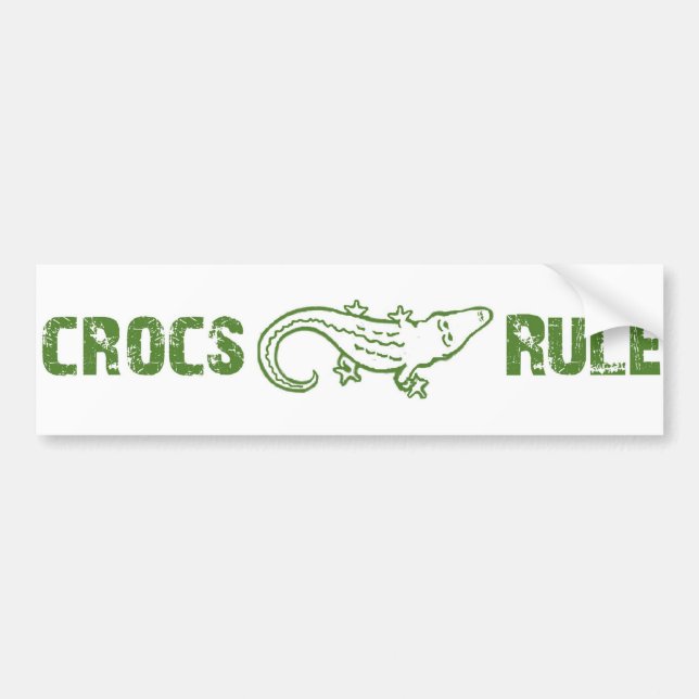 Autocollant De Voiture Règle de Crocs (Devant)