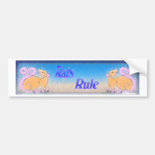 Autocollant De Voiture Règle de rats