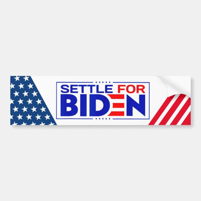 Autocollant De Voiture Régler pour Biden (Devant)