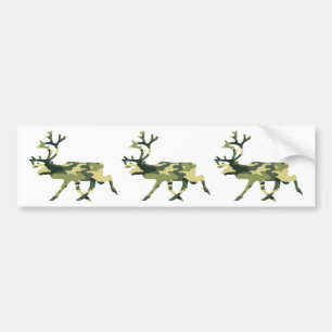 Autocollant De Voiture Reindeer / Caribou Woodland Camouflage / Camo