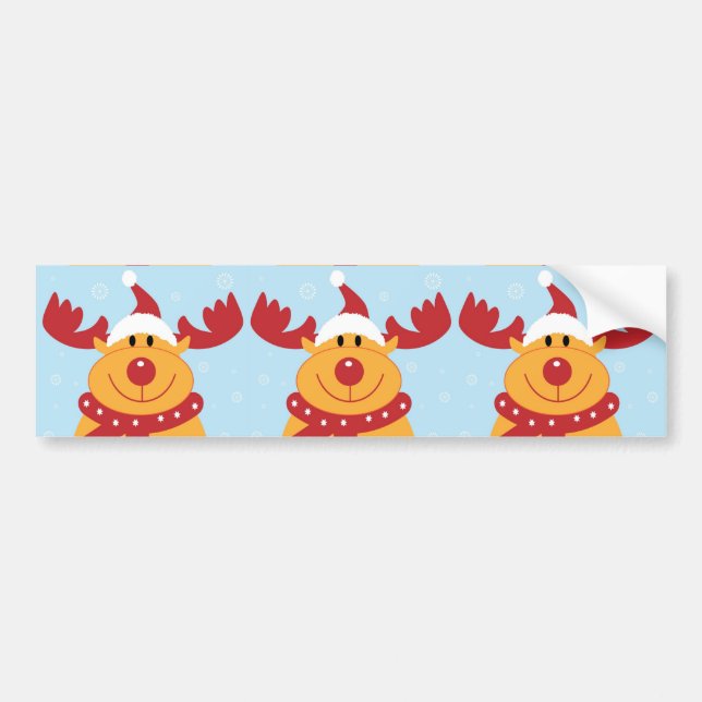Autocollant De Voiture Reinder de Noël (Devant)