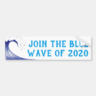 Autocollant De Voiture Rejoignez le BLEUE WAVE du Sticker Bumper 2020