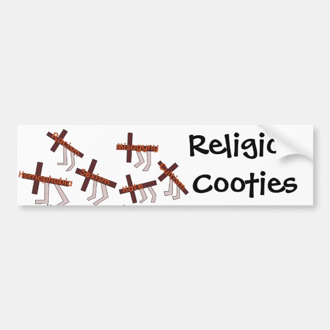 Autocollant De Voiture Religion Cooties (Devant)