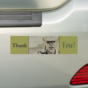 Autocollant De Voiture Remerciements! - Sticker pare-chocs vétéran
