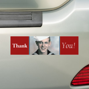 Autocollant De Voiture Remerciements! - Sticker pare-chocs vétéran