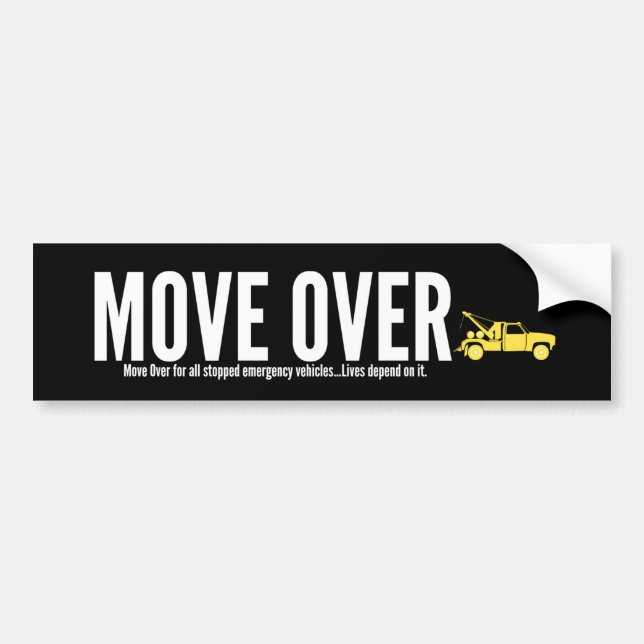 Autocollant De Voiture Remorquage du mouvement au-dessus de l'adhésif (Devant)